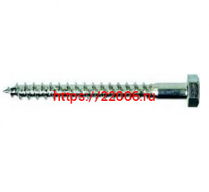 Шуруп 8*100 шестигран., цинк Глухарь\100шт Шуруп 8*100 шестигран., цинк Глухарь\100шт