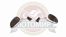 Зеркала (066) d8 пласт. "Каплевидные" объемные цвет БЕЛЫЙ BIG (СНЯТ С ПРОИЗВОДСТВА)